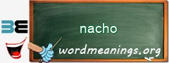 WordMeaning blackboard for nacho